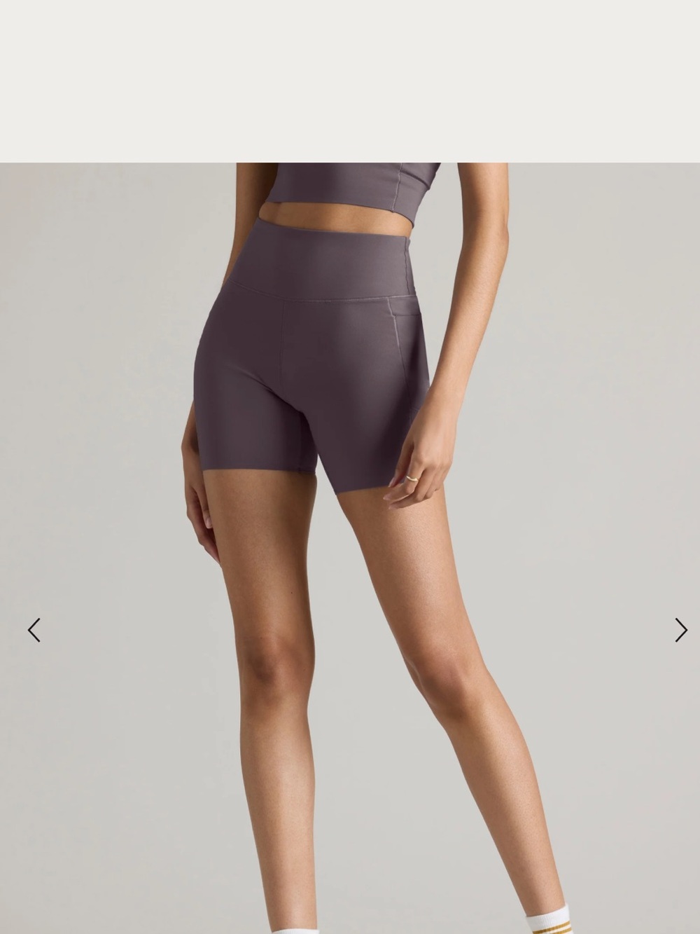 Rhône revive 6inch short in grey lilac- NWT
